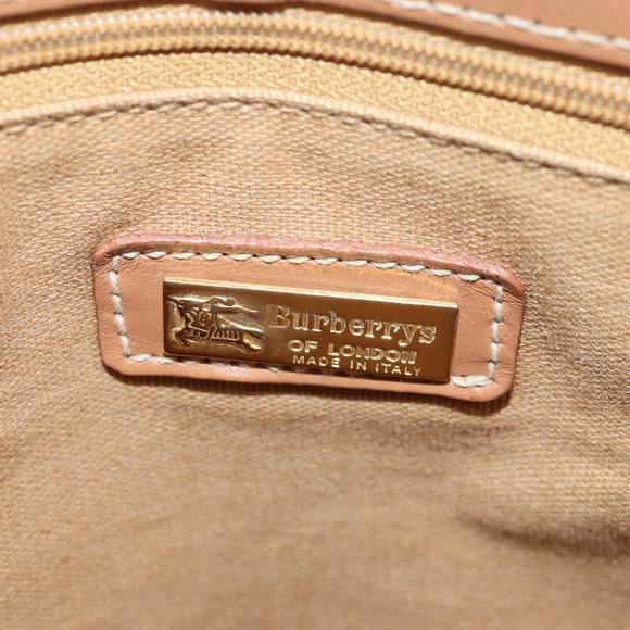 Burberrys Nova Check Tote Bag PVC Leather Blue Auth 81458 - Picture 11 of 16